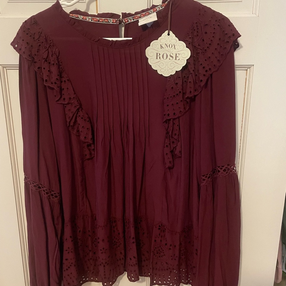 Antique cherry colored blouse